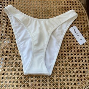 New PacSun White High Waisted Swimsuit Bottoms
